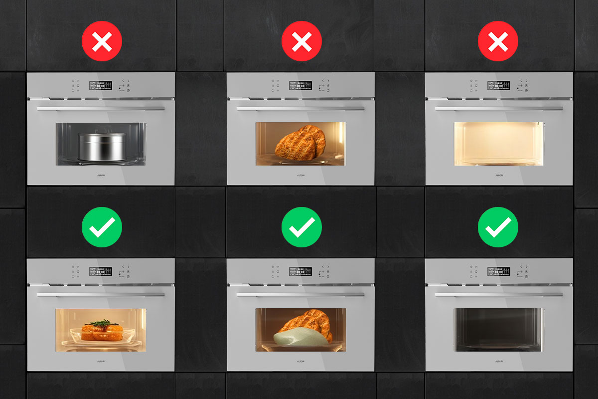 اشتباهات رایج استفاده از مایکروویو آلتون