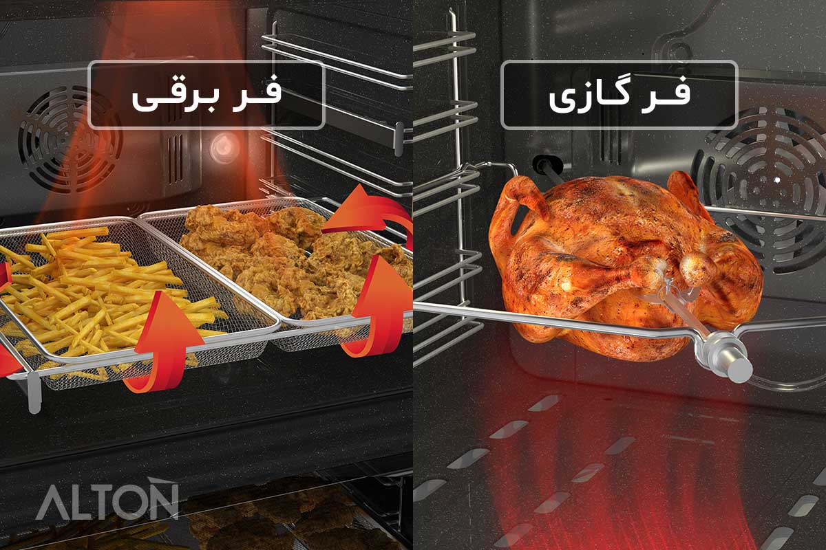 فر توکار گازی بهتره یا برقی؟